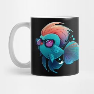 COOL BETTA FISH WITH SUNGLASSES Mug